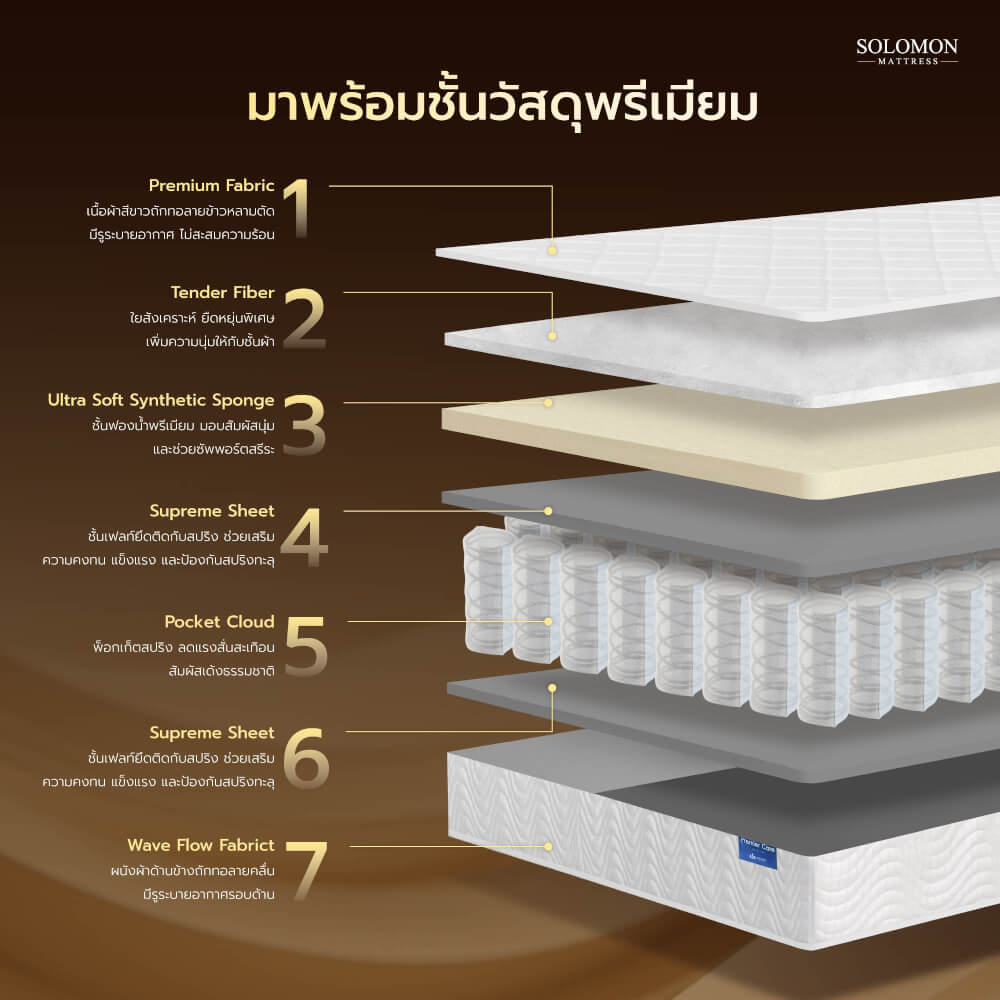 ที่นอน 3.5 ฟุต SOLOMON รุ่น EDEN หนา 11 นิ้ว_2